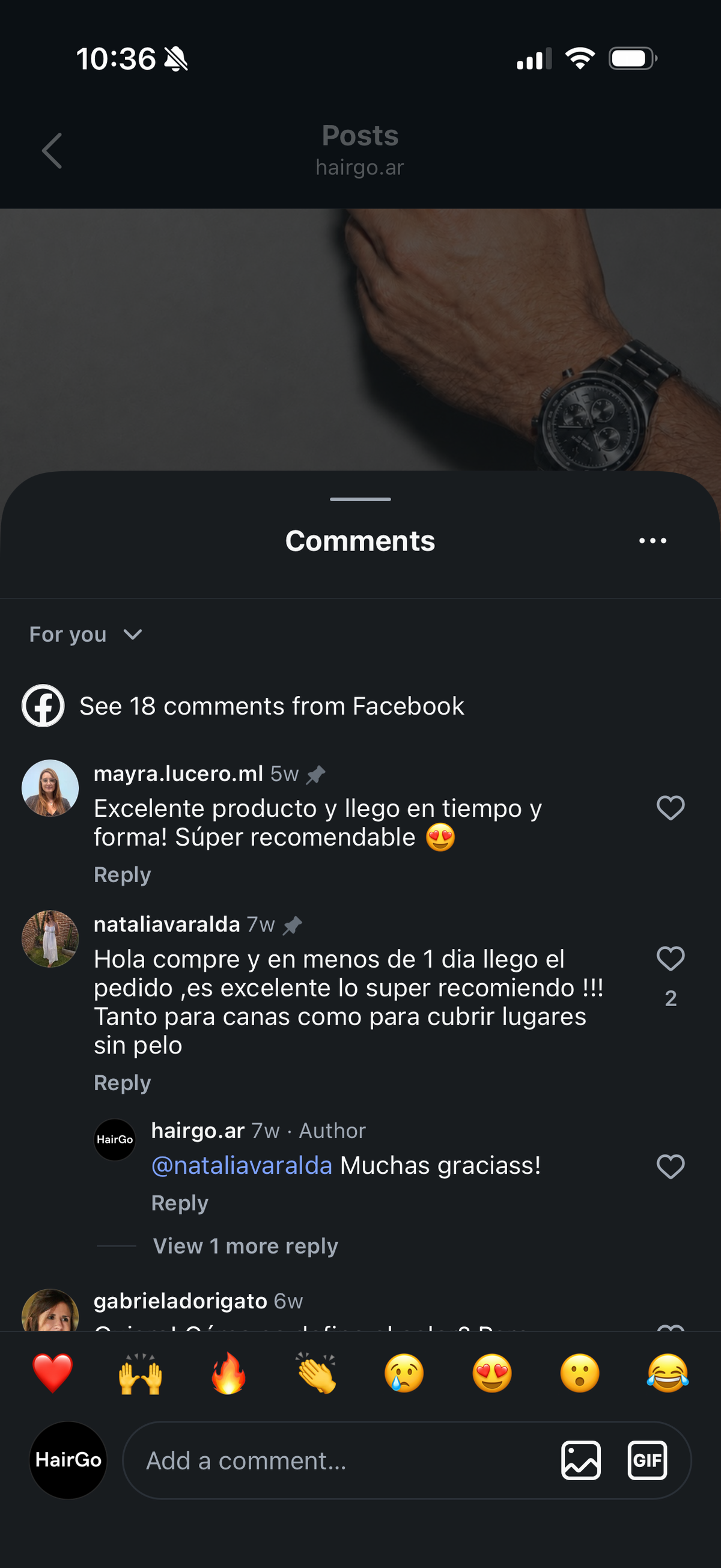 Captura de mensaje de cliente